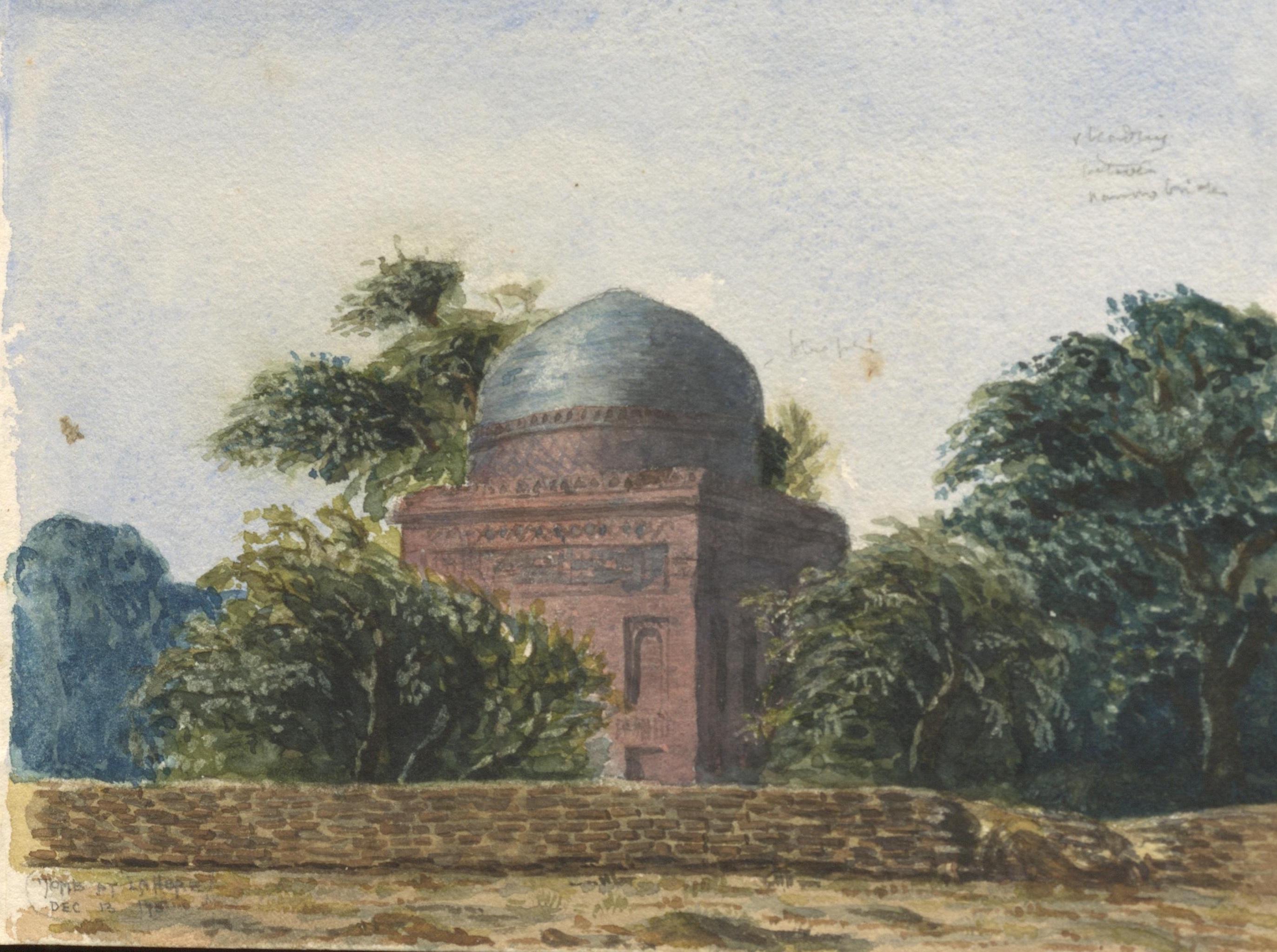 Branfill tomb watercolour