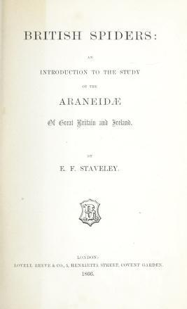 British spiders title page