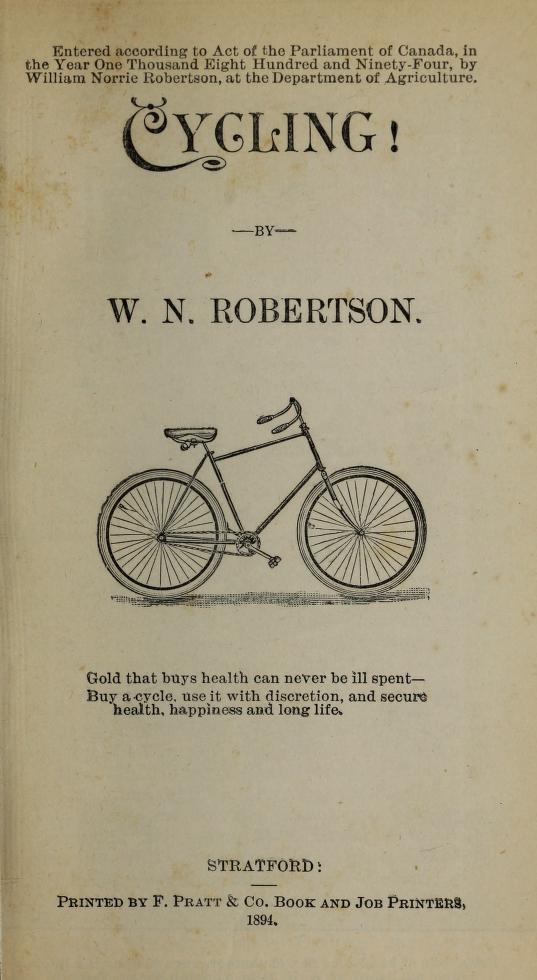Title page of "Cycling!"