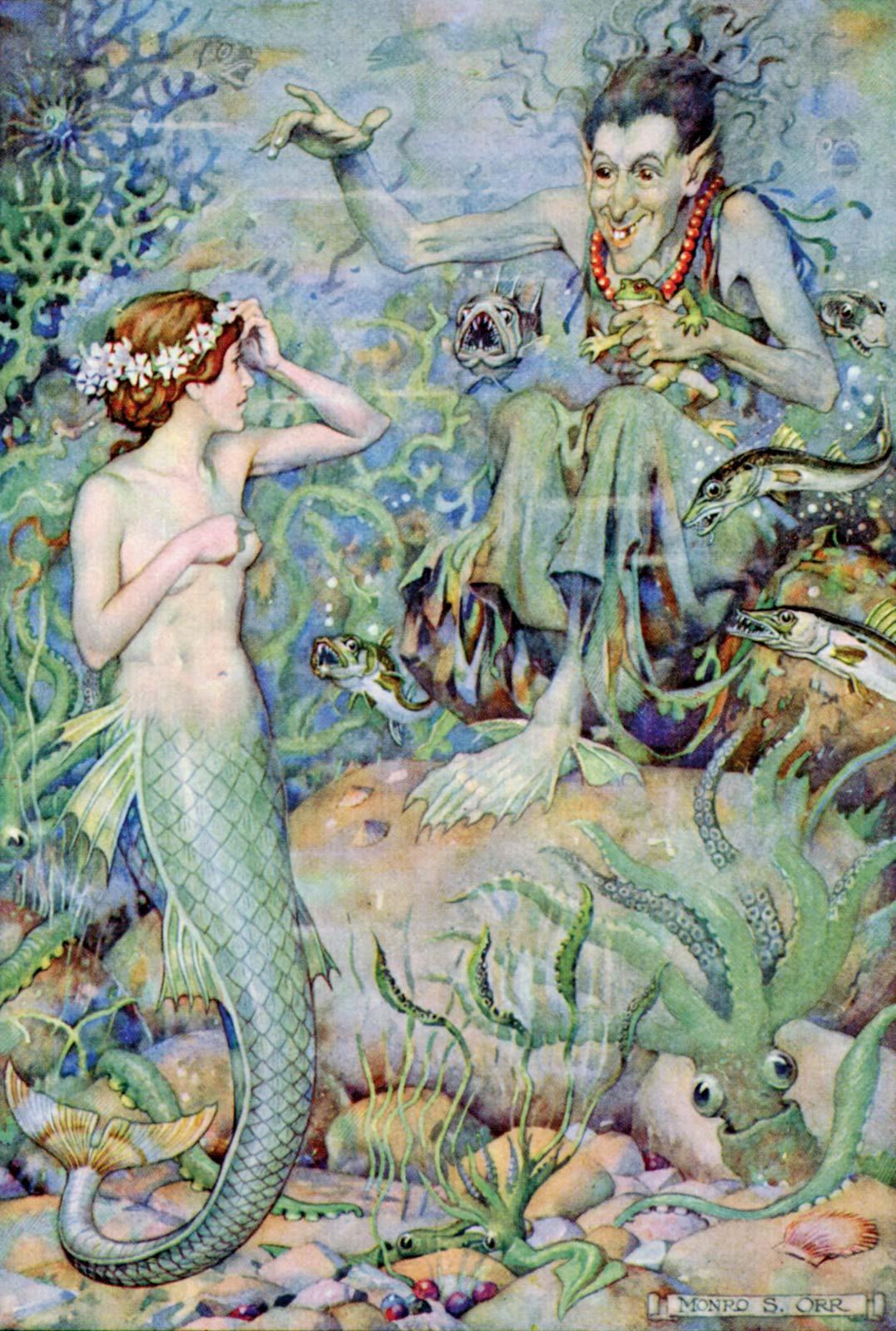 Illustration from Hans Christian Andersen's The Little Mermaid