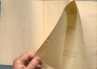 First edition Joyce title page, uncut
