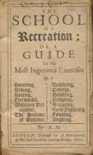 Title page for School of Recreation