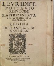 image of title page of L'Euridice