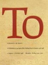 Toronto in Print catalogue cover